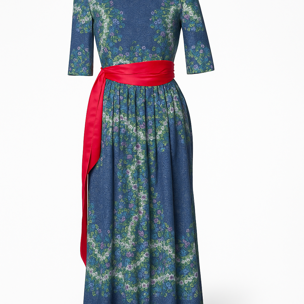 Vintage Regal Brocade Gown