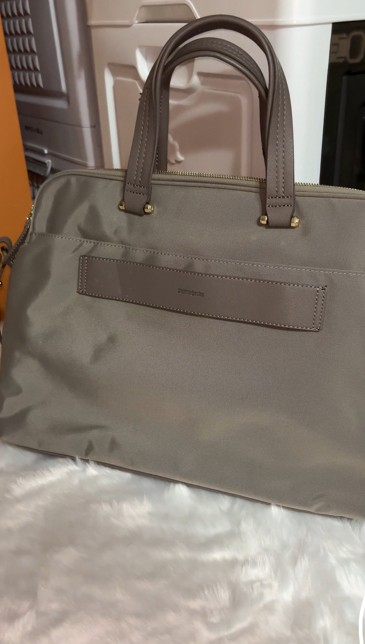 Samsonite Taupe Laptop Bag