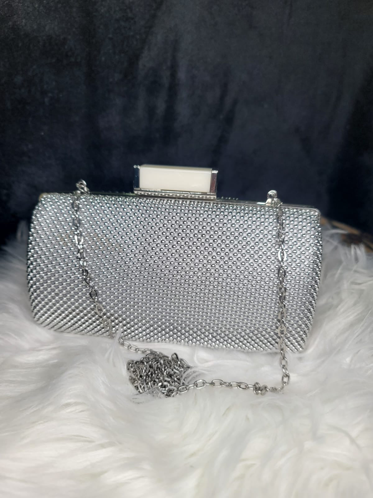 Ice Dazzle Box Clutch