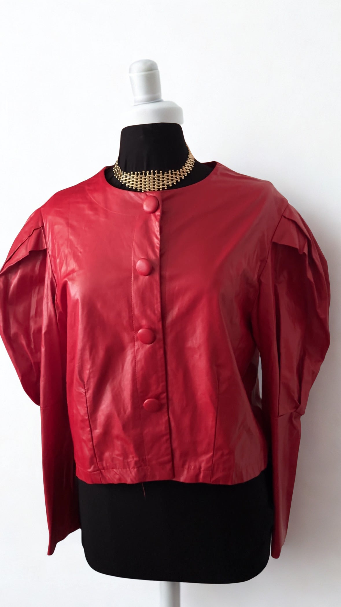 Crimson Puff Blazer